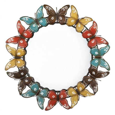Colorful Butterfly Wall Mirror