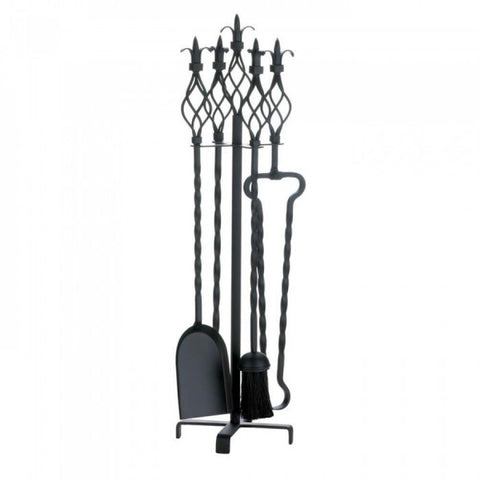 Fleur-de-lis Fireplace Tool Set