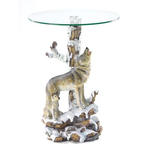 Wolf Table With Glass Tabletop