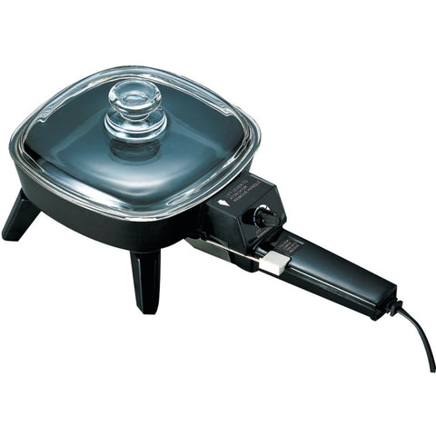 Brentwood Electric Skillet With Glass Lid (6"; 600w)
