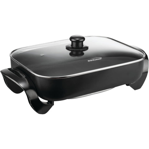 Brentwood Electric Skillet With Glass Lid (16"; 1400w);