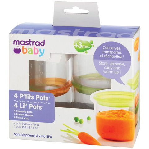 Mastrad Baby Lil' Pots 4 Pk